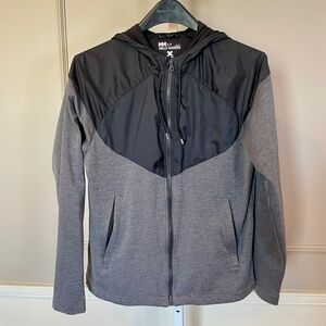 Helly Hansen Men's Tech Jacket Small X Cool Gray Black Hooded Timeless Quality